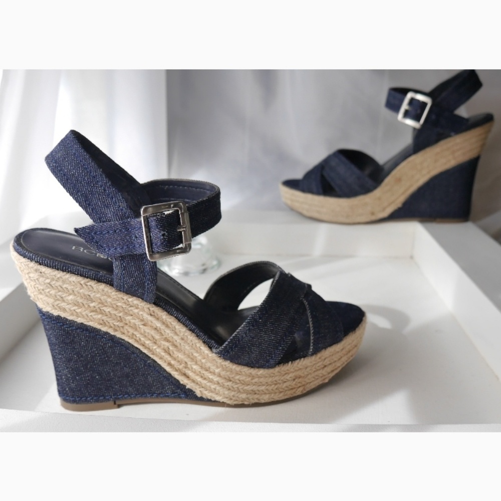 Denim espadrilles